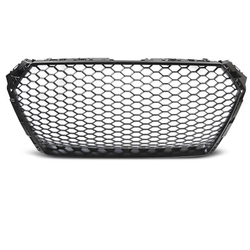 Calandre Audi A4 B9 noire mat (15-19) Look RS4