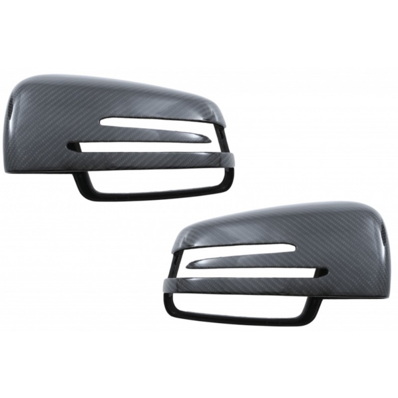 2x Coques rétroviseurs Mercedes Carbone véritable (09-17)