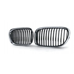 2x Grilles de calandre BMW serie 7 Chrome Noir Mat 08-13