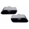 Diffuseur arriere Noir Brillant et embouts BMW série 5 F10 Pack M 11-17