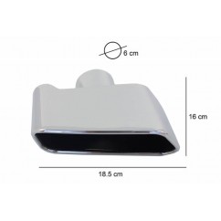 Diffuseur arriere Noir Brillant et embouts BMW série 5 F10 Pack M 11-17