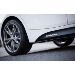 2x Autocollant latéraux BMW série 5 F10 F11 Noir Mat M Performance 11+