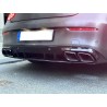 Diffuseur arriere et sorties d'échappements Mercedes Classe C C205 A205 Coupe Cabrio Look C63S AMG 14-19