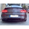 Diffuseur arriere et sorties d'échappements Mercedes Classe C C205 A205 Coupe Cabrio Look C63S AMG 14-19