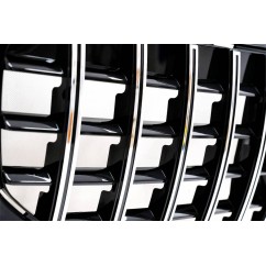 Calandre noir et chrome Mercedes Classe GLB X247 look Panamericana AMG GT 19+