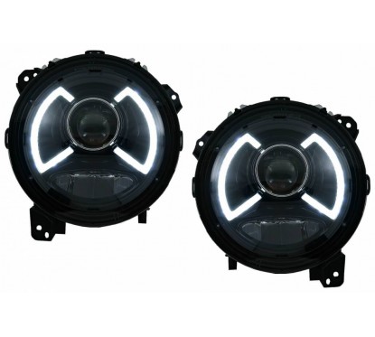 2x Phares LED Jeep Wrangler 18+