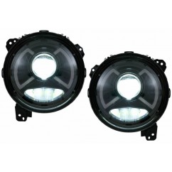 2x Phares LED Jeep Wrangler 18+