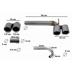 Echappements BMW Série 3 F30 F31 M Performance 11-18