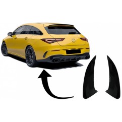 Avisa Protection De Seuil Arrière INOX 'Ribs' Compatible Mercedes CLA II (X118) Shooting Brake 2019-, Argent