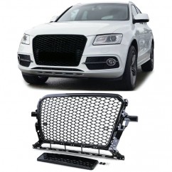 Grille de calandre nid d'abeille Audi Q5 8R Noir Brillant 12-16