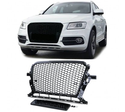 Grille de calandre nid d'abeille Audi Q5 8R Noir Brillant 12-16