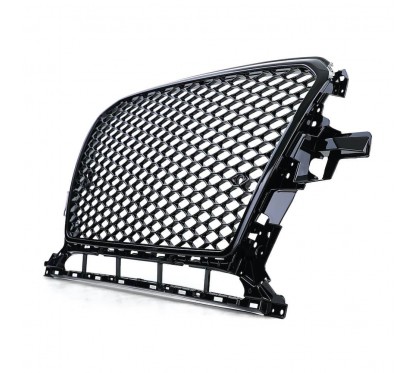Grille de calandre nid d'abeille Audi Q5 8R Noir Brillant (12-16) Look RSQ5