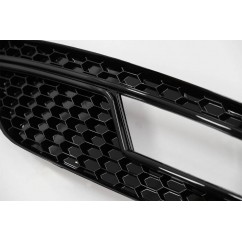 Enjoliveurs de feux antibrouillard adaptables à AUDI A4 B8 facelift (12-15) Noir RS4 Design