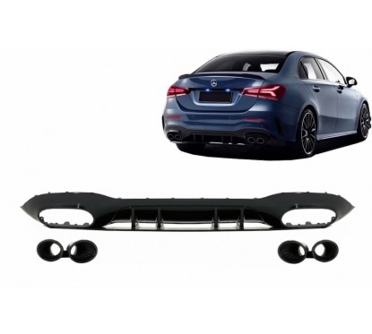 Diffuseur Mercedes Classe A V177 berline  Noir 18+