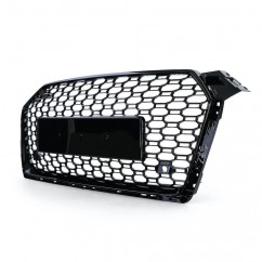 Calandre Audi A5 B9 F5 Look RS Noir Brillant 16+