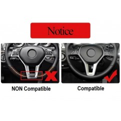 Couvercle volant Mercedes W176, W246, W204, W117, W218, W212 Noir Piano
