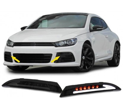 Clignotants LED Volkswagen Scirocco Noir Fumé 08-14