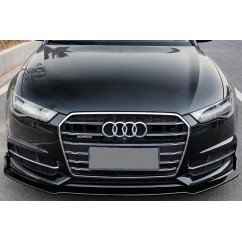 Rajout de pare choc avant Audi A6 C7 4G Facelift Noir Piano 15-18