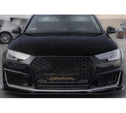 Rajout de pare choc Audi A4 B9 8W Look RS4 Noir Piano 16-18
