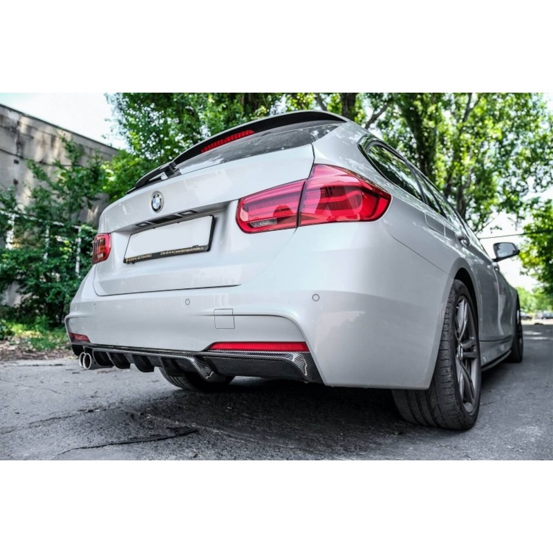 Diffuseur arrière Carbone BMW F30 F31 M Performance 12- (2 sorties gauche)
