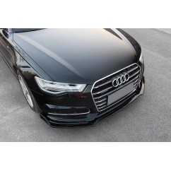Rajout de pare choc avant Audi A6 C7 4G Facelift Noir Piano 15-18