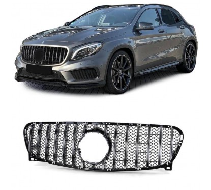 Calandre Mercedes GLA X156 noir/chrome Look AMG Panamericana GT 13-16