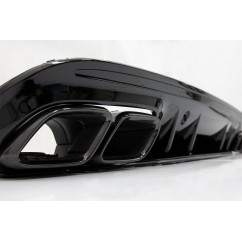Diffuseur arrière noir pour Mercedes Classe C W205