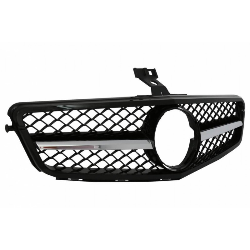 Calandre Mercedes Classe C Noir et Chrome Look C63 W204 07-14 Calandre Mercedes Classe C Noir et Chrome Look C63 W204 07-14
