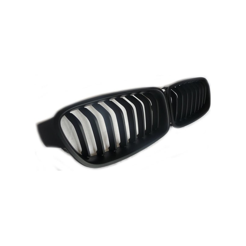 2x Grilles de Calandre BMW Série 3 F30 F31 M Noir mat (12-18)