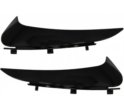 2x Rajouts pare choc arrière Mercedes Classe C Coupé C205, Cabrio A205 Noir brillant (14-18)