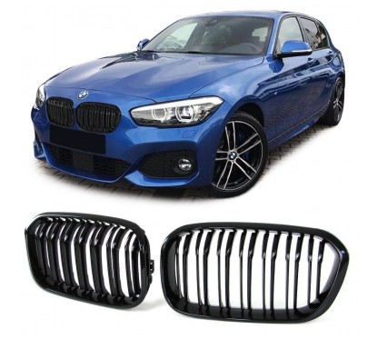 2x Grilles de Calandre M Performance BMW F20 F21 Noir Brillant 15-18