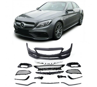 Pare-chocs avant Mercedes Classe C W205 (14+) Berline S205 Modèle T (+15) C205 Coupé (+15) A205 Cabriolet (+14) C63 A-Design
