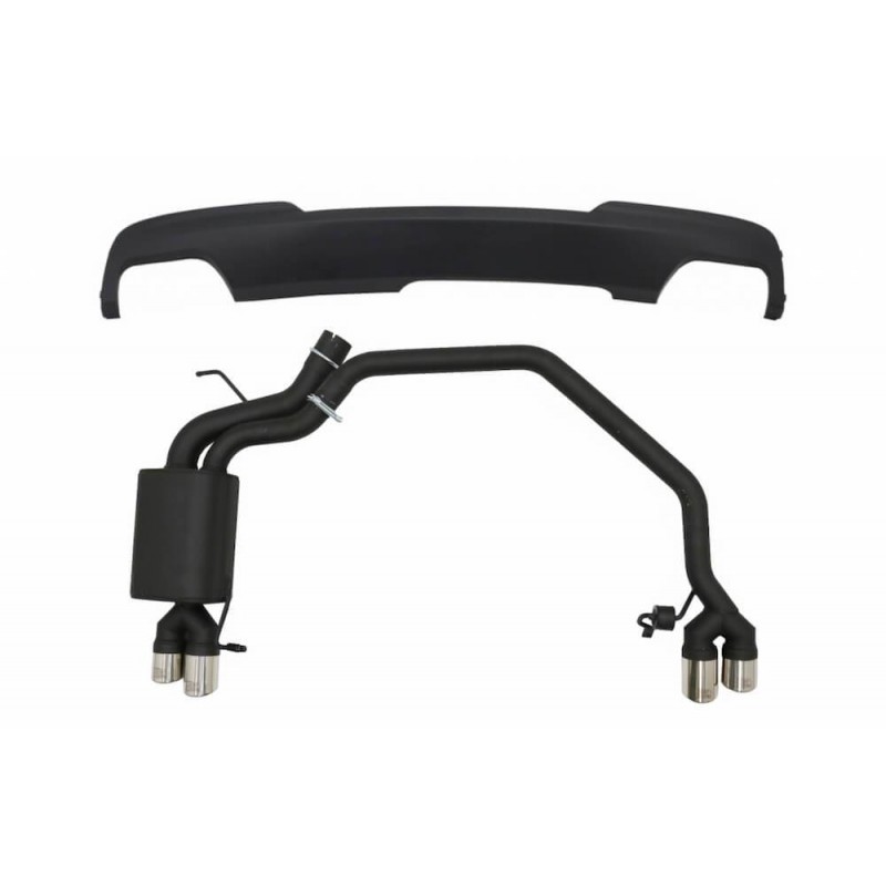 Diffuseur arrière + ligne d'échappements Look M5 BMW serie 5 F10 11-16