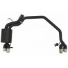 Diffuseur arriere BMW serie 5 F10 double tuyaux d'echappement 11-16