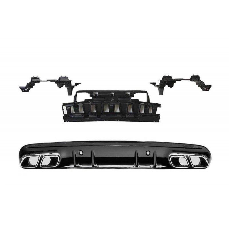 Coque Arrière De Clé Pour Mercedes Classe C, E, S, GLC, Etc. (modèles 2016-2021) - ABS Noir - Remplacement