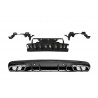 Diffuseur arriere + echappements Mercedes Classe C W205 S205 Look C63s avec pare choc AMG 14-18