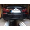 Diffuseur arriere BMW serie 5 F10 double tuyaux d'echappement 11-16