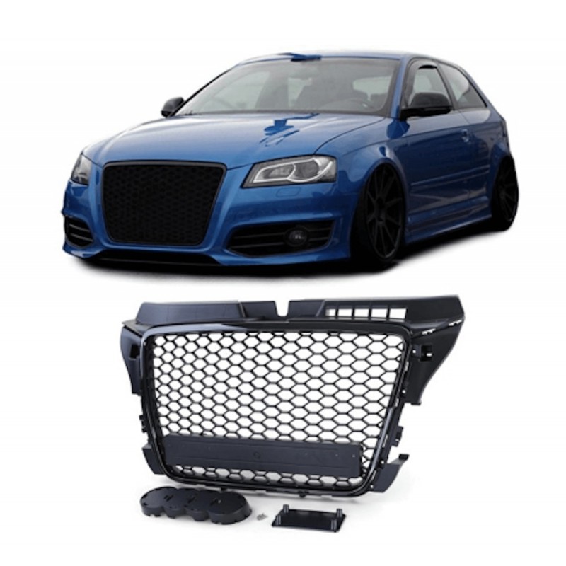 Calandre Noir Brillant Audi A3 8P (08-12)