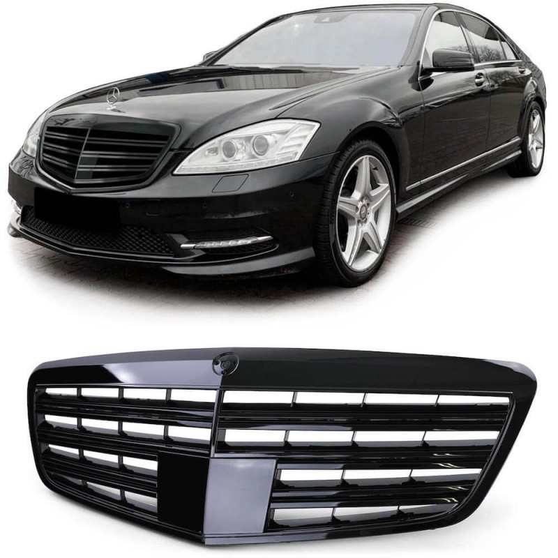 Calandre Mercedes Classe S noir brillant W221 (09-13)