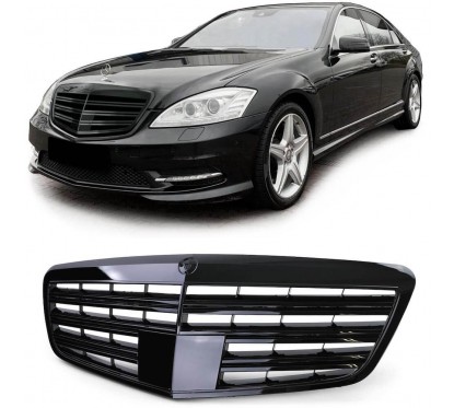 Calandre Mercedes Classe S noir brillant W221 09-13