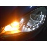 2x Phares LED adaptables sur Golf 6 VI look Xenon GTD GTI (08-12)