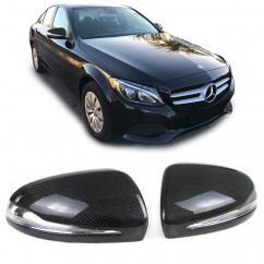 2x Coques de retroviseurs en carbone Mercedes Classe C W205, E W213, S W222