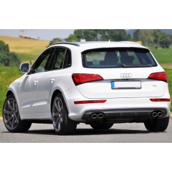 Diffuseur arriere Audi Q5 8R Facelift Double sortie Look SQ5 (13-16) avec pare choc S-Line