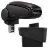 Accoudoir Audi A1 Coupe et Sportback 10- Cuir Noir couture Rouge