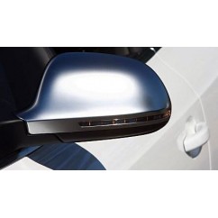 2x Coques rétroviseur Alu brossé Audi A3, A4, A5, Q3