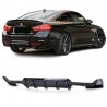 Diffuseur arriere noir brillant BMW serie 4 F32 F36 look M4 13+ (2+2)
