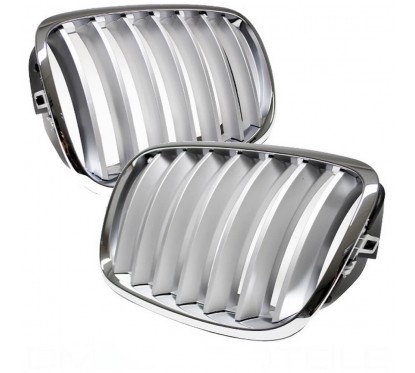 2x Grilles de Calandre BMW X6 E71 Titan 06-13