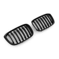 2x Grilles de Calandre BMW X3 X4 G01 G02 Noir Brillant 17+