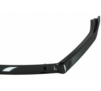 Rajout de pare choc avant noir brillant adaptable sur Vw Polo 6R 6C (09-17)