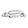 2x Sorties d'echappement double Chrome Mercedes Classe C W204 07-14